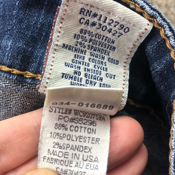 True Religion Women’s Twist Leg Flare Jeans Size 26 - Picture 12 of 15